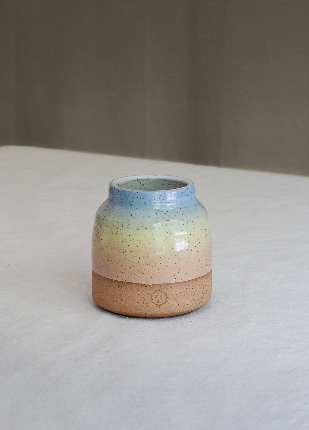 Rainbow Small Vase (Speckled) - Pastel