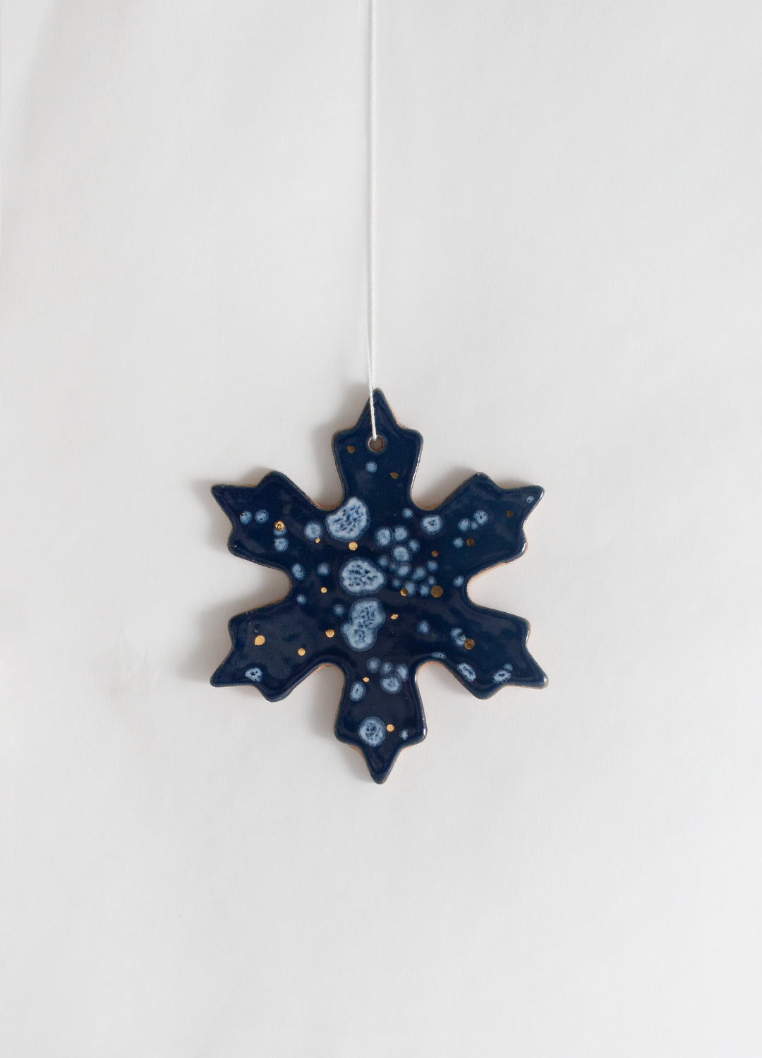 Snowflake Ornament - Blue & Gold
